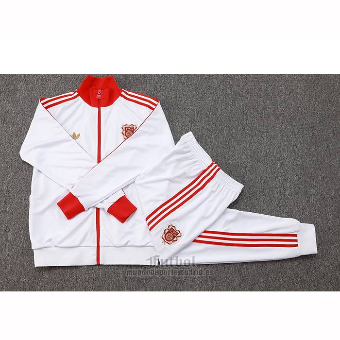 Chandal de Chaqueta del Bayern Munich 125 Aniversario Nino 2025-2026 Blanco